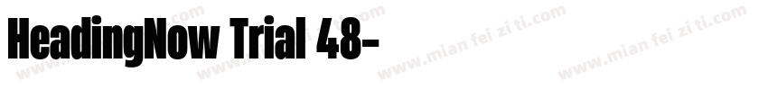 HeadingNow Trial 48字体转换